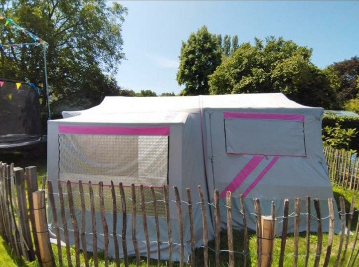 Tente roulotte à raclet en excellent état, Enlèvement, Jusqu'à 6, Présent, Raclet