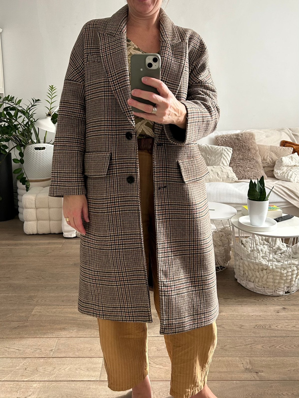 Leuke winterjas - mantel ZARA - medium, Kleding | Dames, Ophalen, Gedragen, Maat 38/40 (M), Meerkleurig