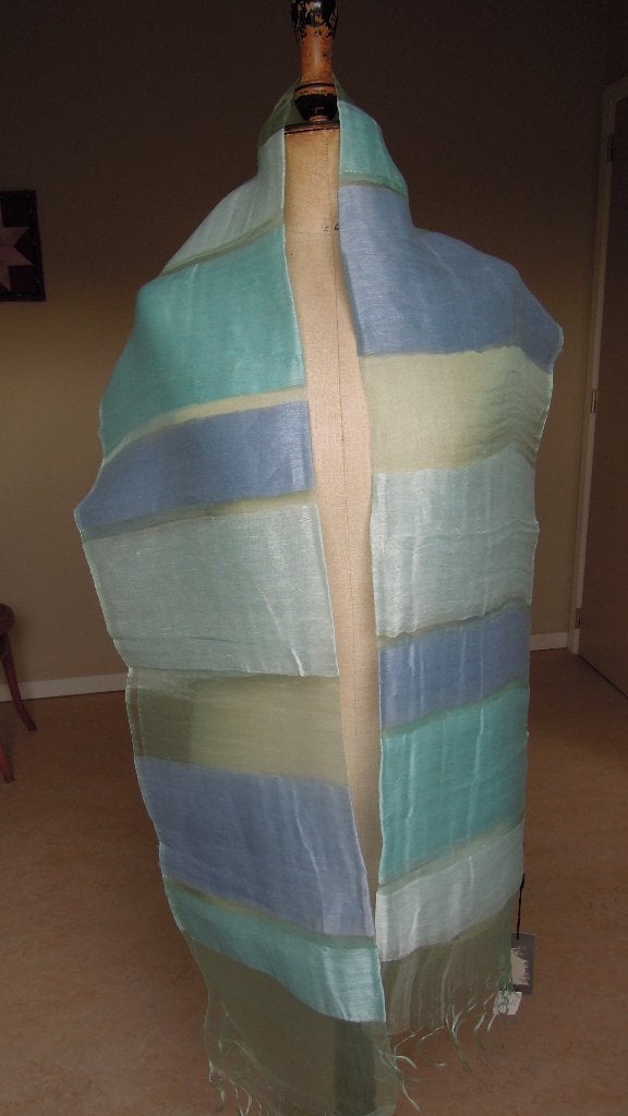 NIEUWE foulard Xandres. Sjaaltjes katoen, zijde fluweel, Enlèvement ou Envoi, Neuf, Écharpe