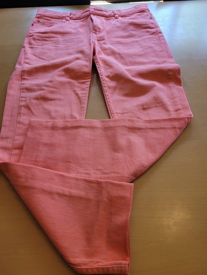 koraaloranje broek 40, Kleding | Dames, Broeken en Pantalons, Maat 38/40 (M), Oranje, Ophalen of Verzenden, Zo goed als nieuw