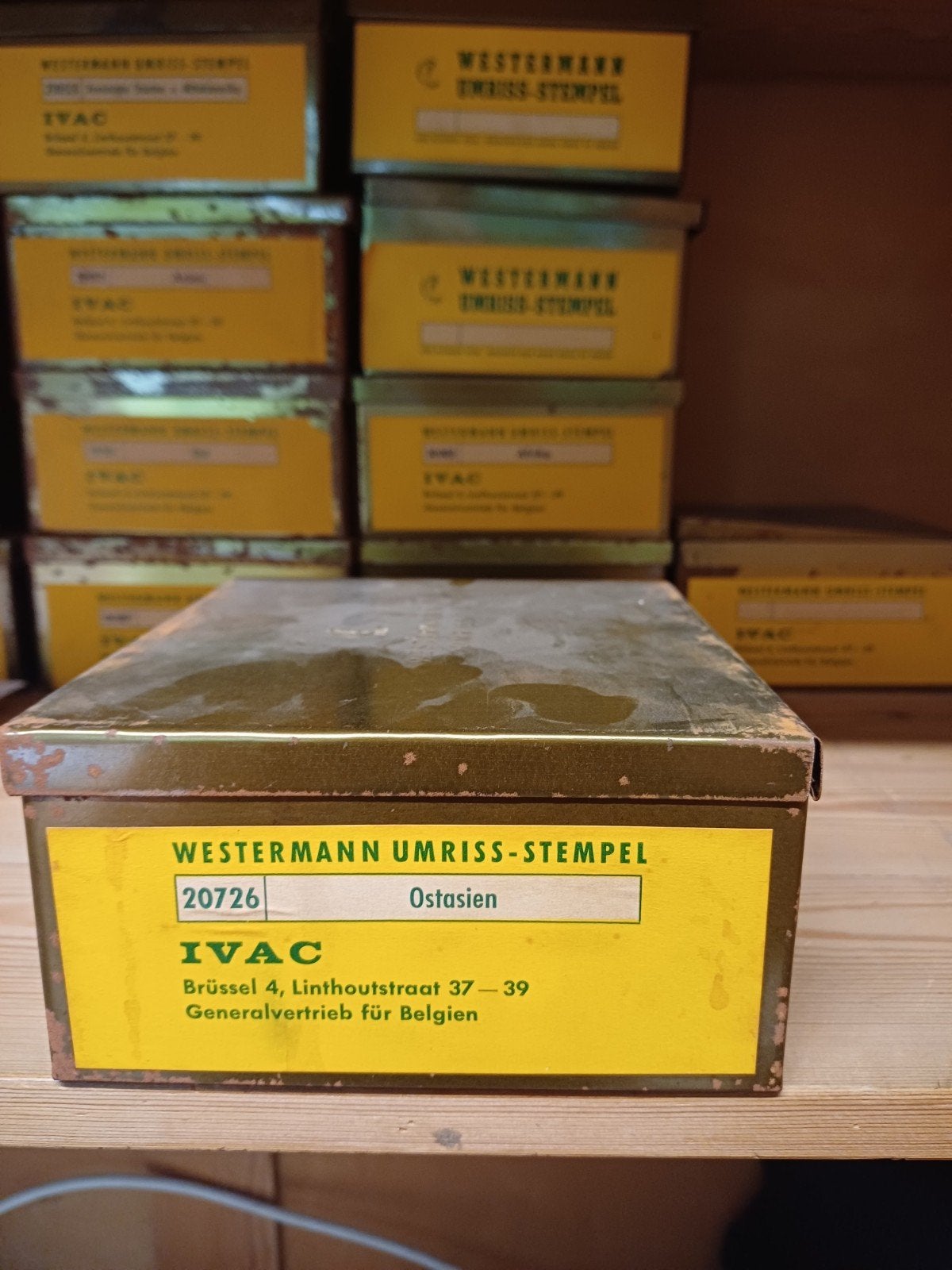 Lot de 26 tampons educatifs de géographie vintage WESTERMANN, Enlèvement ou Envoi