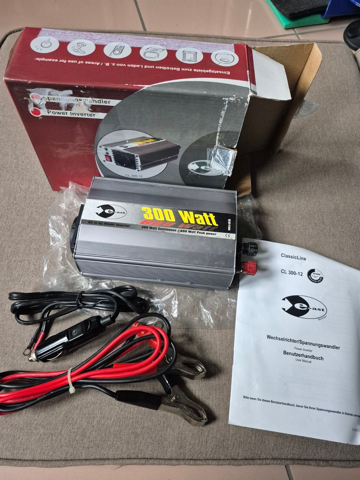 Onduleur E-ast 300 watts, Enlèvement