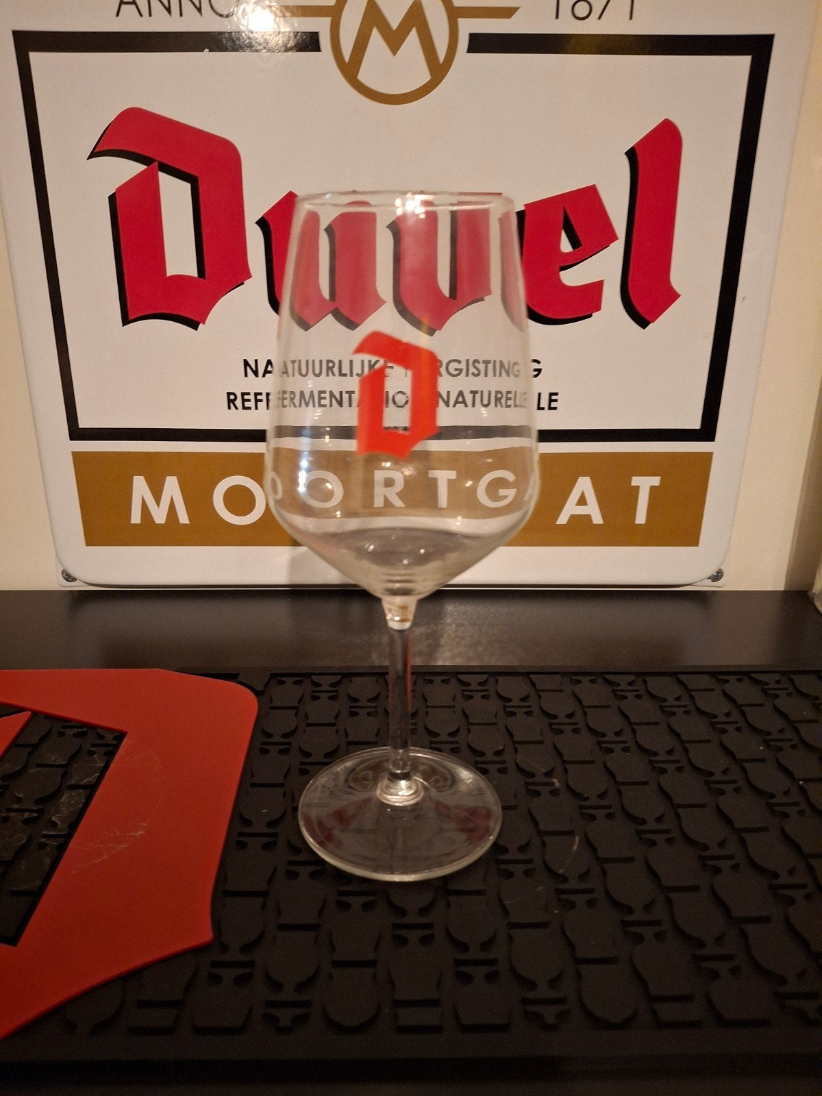 Duvel glas Frans tapglas rode D, Enlèvement ou Envoi