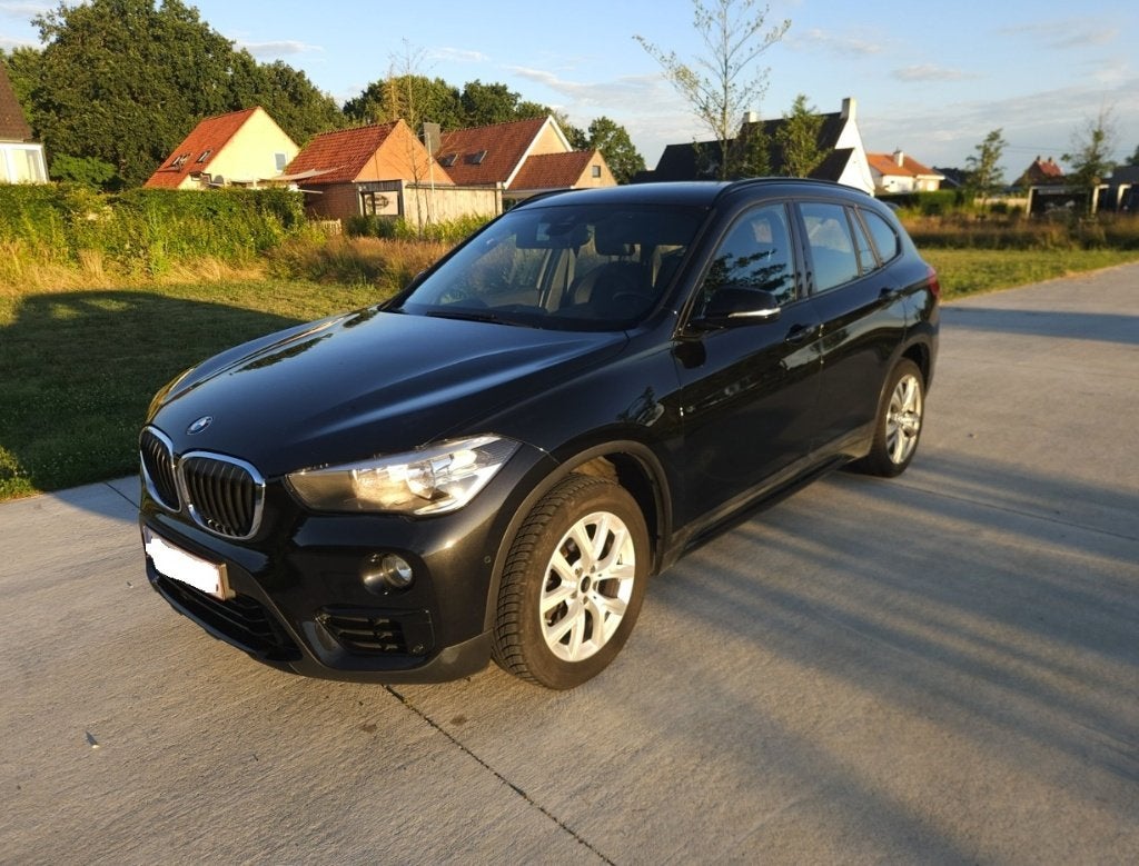BMW X1 sDrive 16d, X1, Euro 6, Zwart, Leder