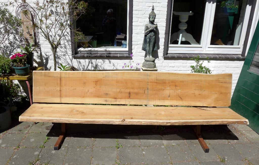 Mooie grote boomstam tuinbank  261 cm, Tuin en Terras, Tuinbanken, Ophalen, Nieuw, Hout