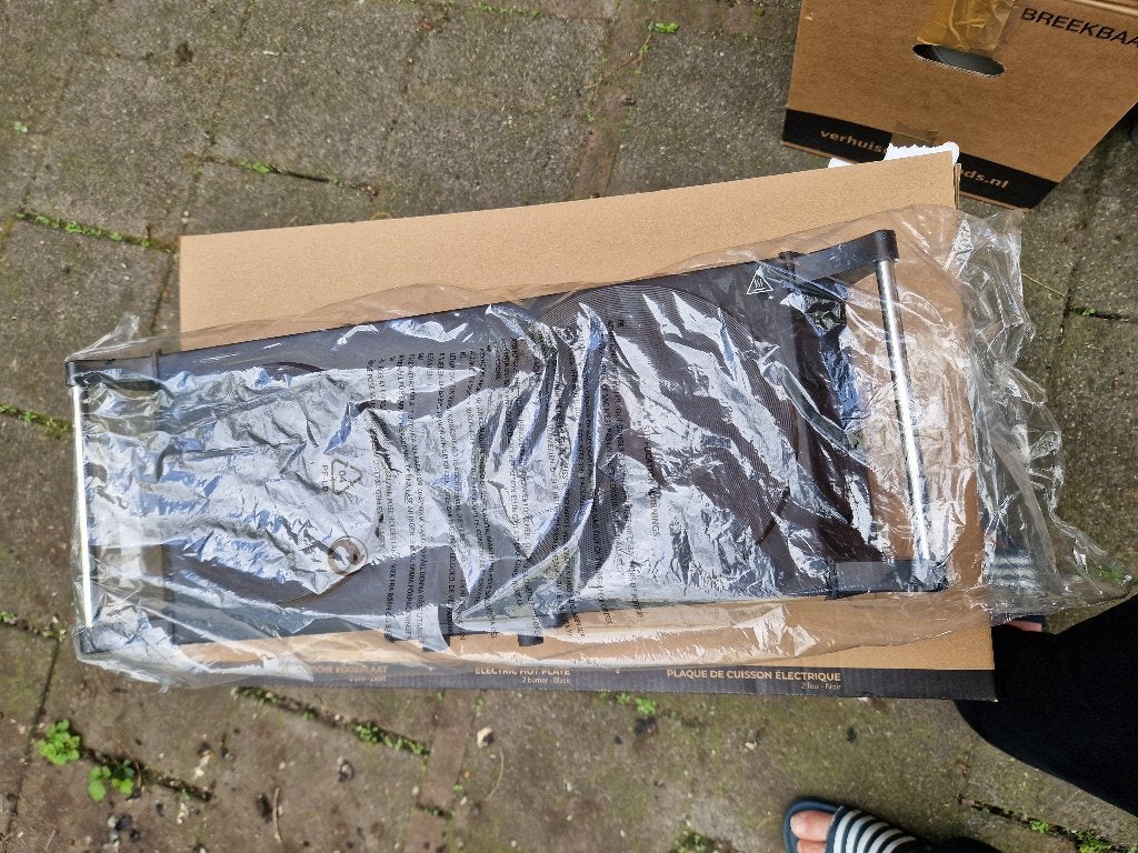 Elektrische kookplaat, Ophalen, 3 kookzones of minder, Zo goed als nieuw, Vrijstaand