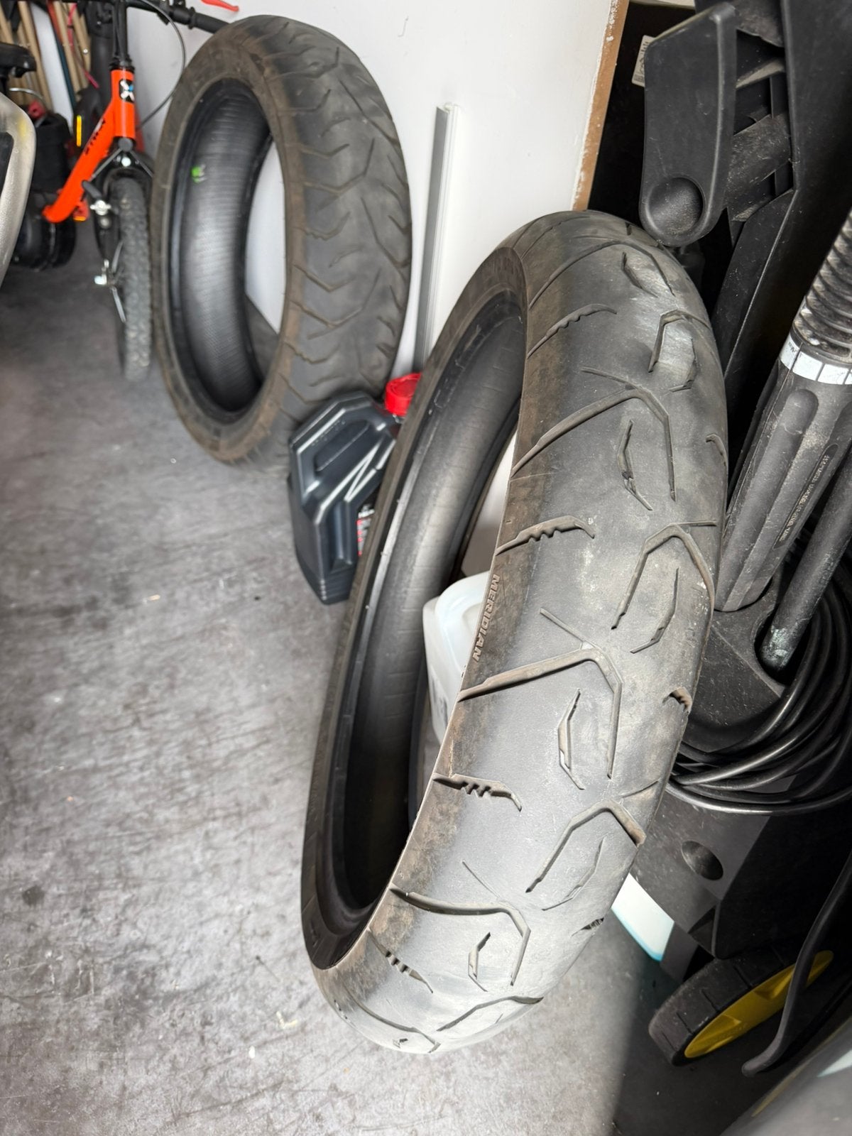 Set Motorbanden - Dunlop Trailmax Meridian, Motoren, Ophalen, Gebruikt
