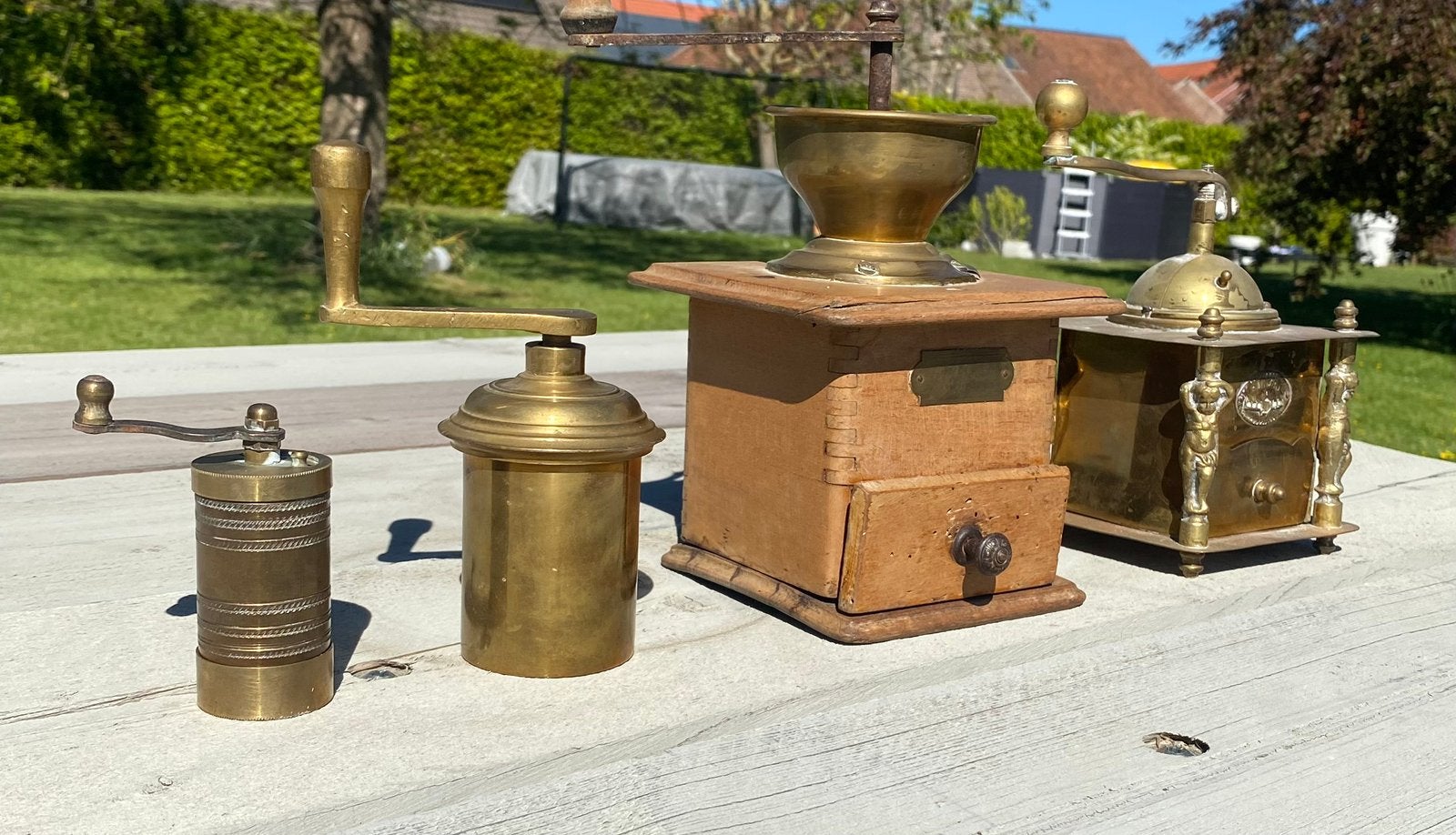 Vintage koffiemolens & koffieset, Antiek en Kunst, Ophalen