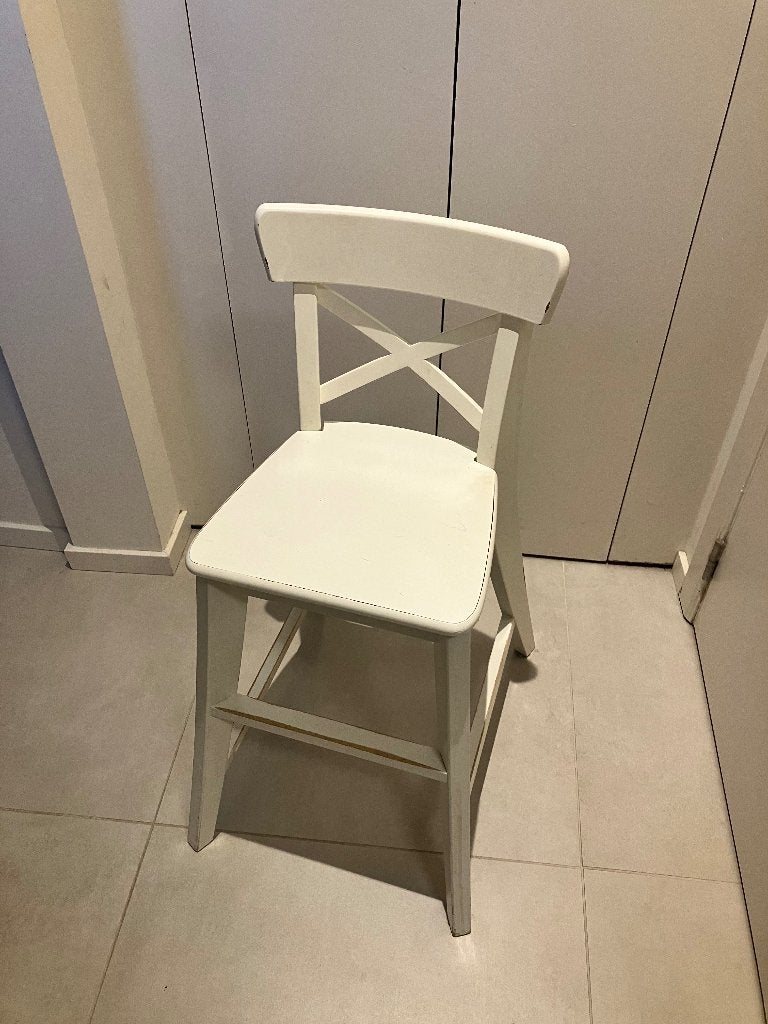 Chaise haute IKEA INGOLF pour enfants, Enlèvement, Utilisé, Chaise de table