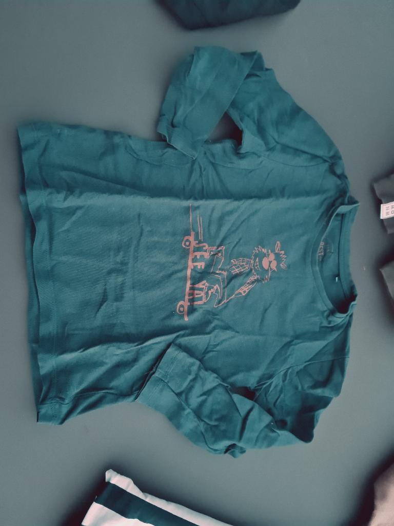 blauwe polo, pull, trui, longsleef, See Ya, besties, 110, Enfants & Bébés, Vêtements enfant | Taille 110, Enlèvement, Comme neuf