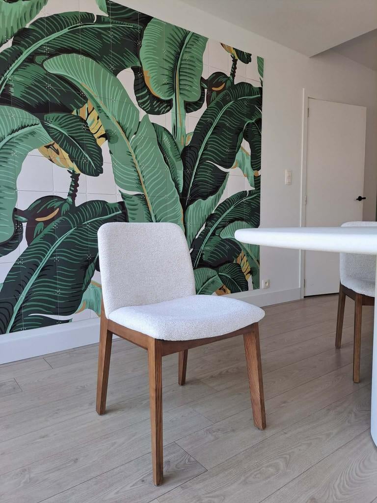 Walnootkleurige eetkamerstoelen nu in promo !!!, Huis en Inrichting, Stoelen, Japandi, Overige kleuren, Nieuw, Ophalen of Verzenden