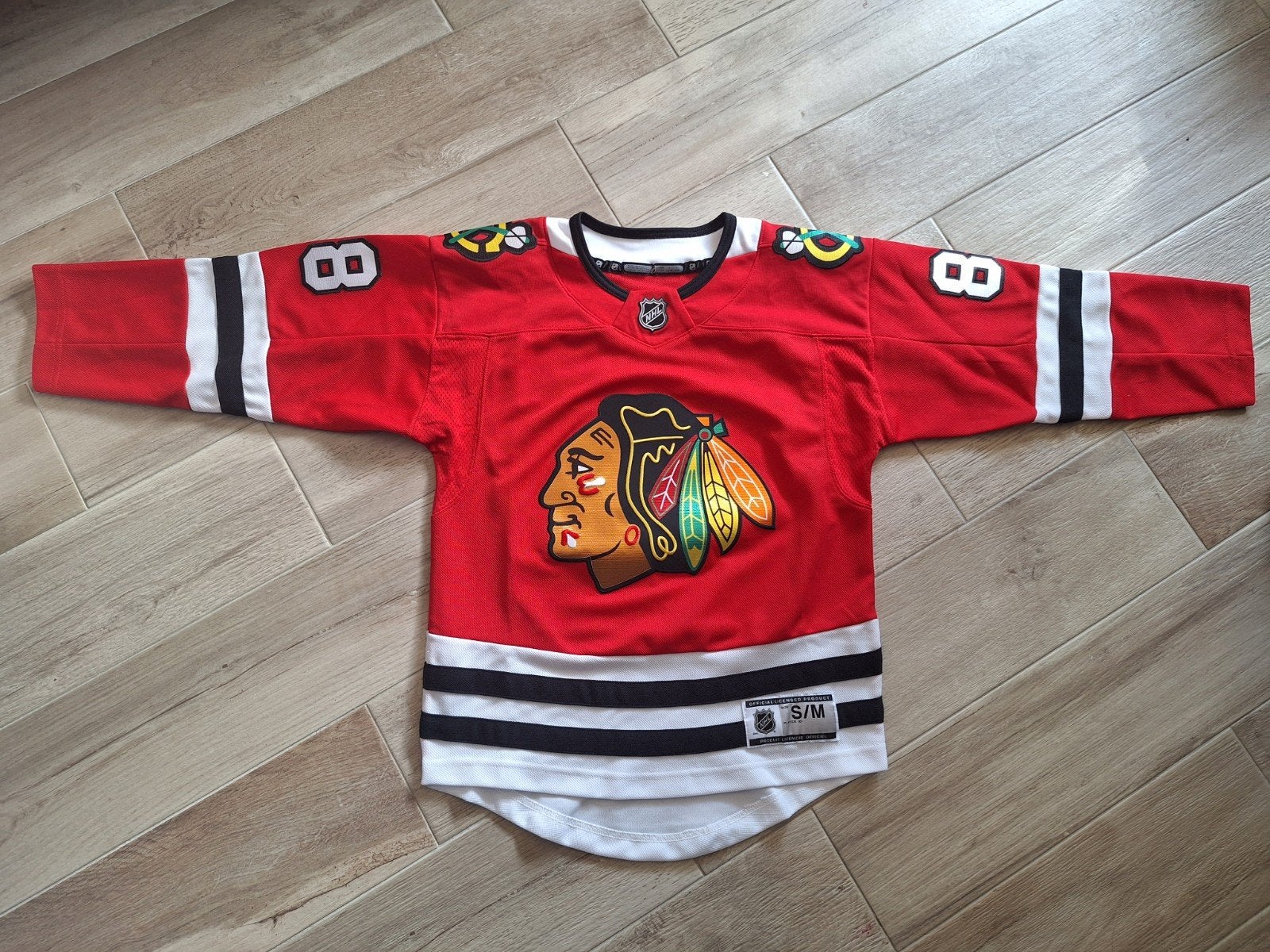 ijshockey truitje van Chicago Blackhawks, Sports & Fitness, Hockey sur glace, Enlèvement, Comme neuf, Vêtements