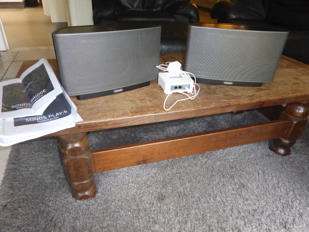 set van 2 Sonos Play 5 Gen 1  in goede staat + handleiding, Enlèvement ou Envoi, Utilisé, Sorento
