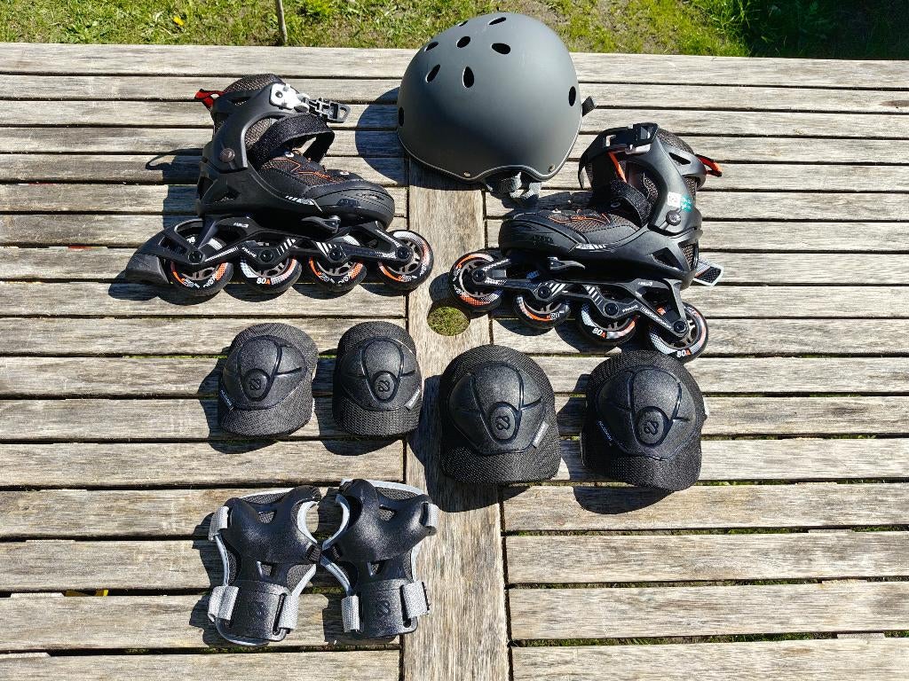 Inline skates - rolschaatsen maat 29-32 voor kinderen, Sport en Fitness, Skeelers, Verstelbaar, Kinderen, Zo goed als nieuw, Inline skates 4 wielen