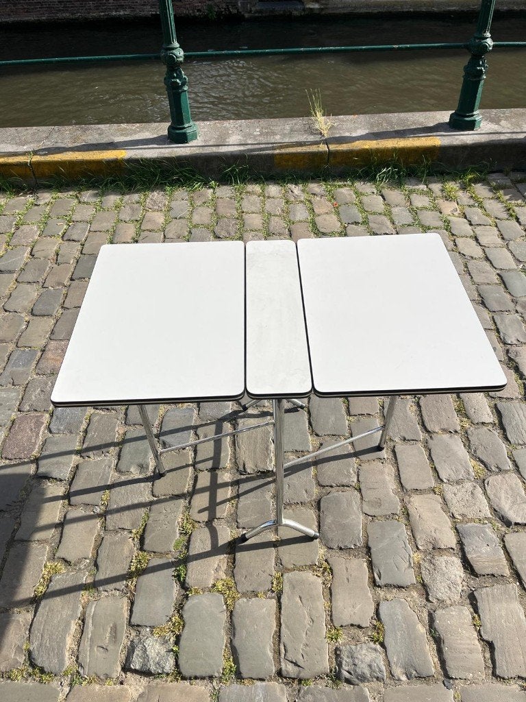 Vintage formica tafel, Ophalen, 50 tot 100 cm, 100 tot 150 cm, Vintage
