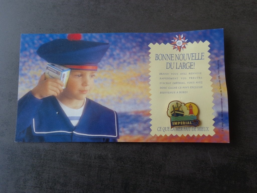 Plaquette avec 1 pin's "Impérial", Collections, Enlèvement
