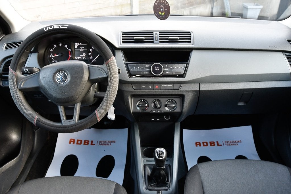 Skoda Fabia 1.0*AC*Bluetooth*2015*, Auto's, Voorwielaandrijving, Stof, Sound system, Blauw