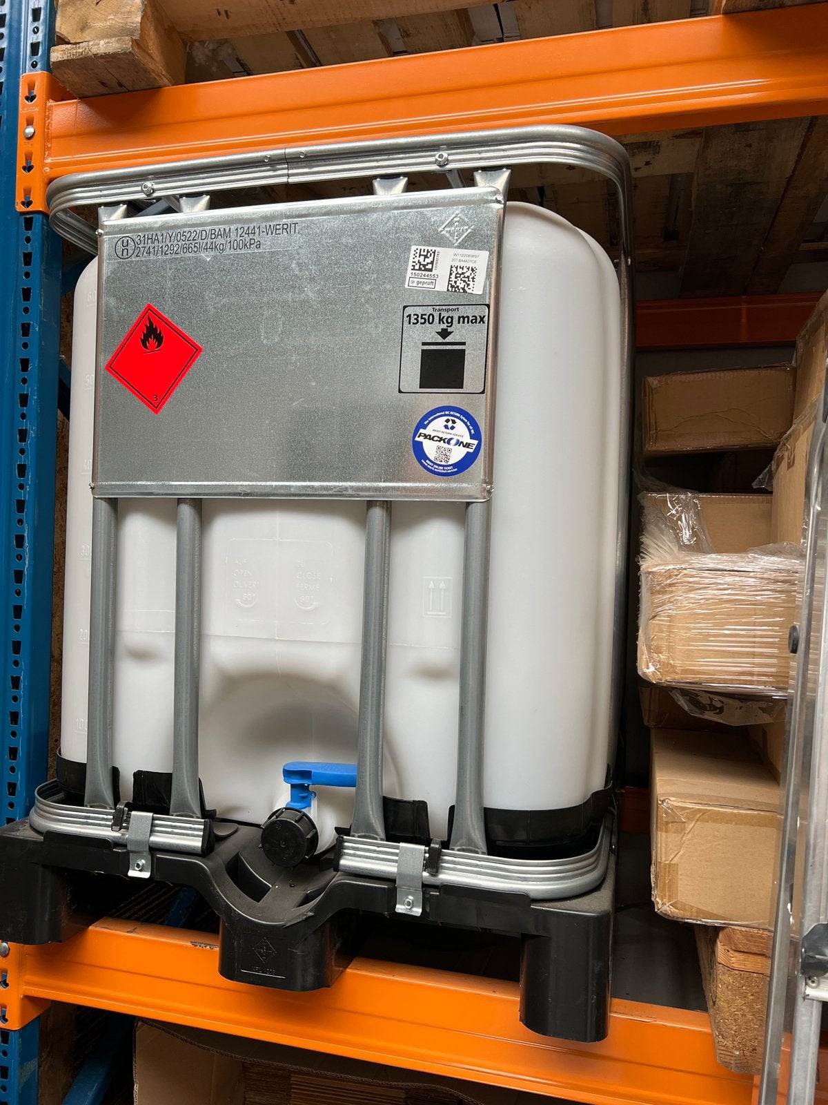 IBC 600L, Ophalen, Zo goed als nieuw