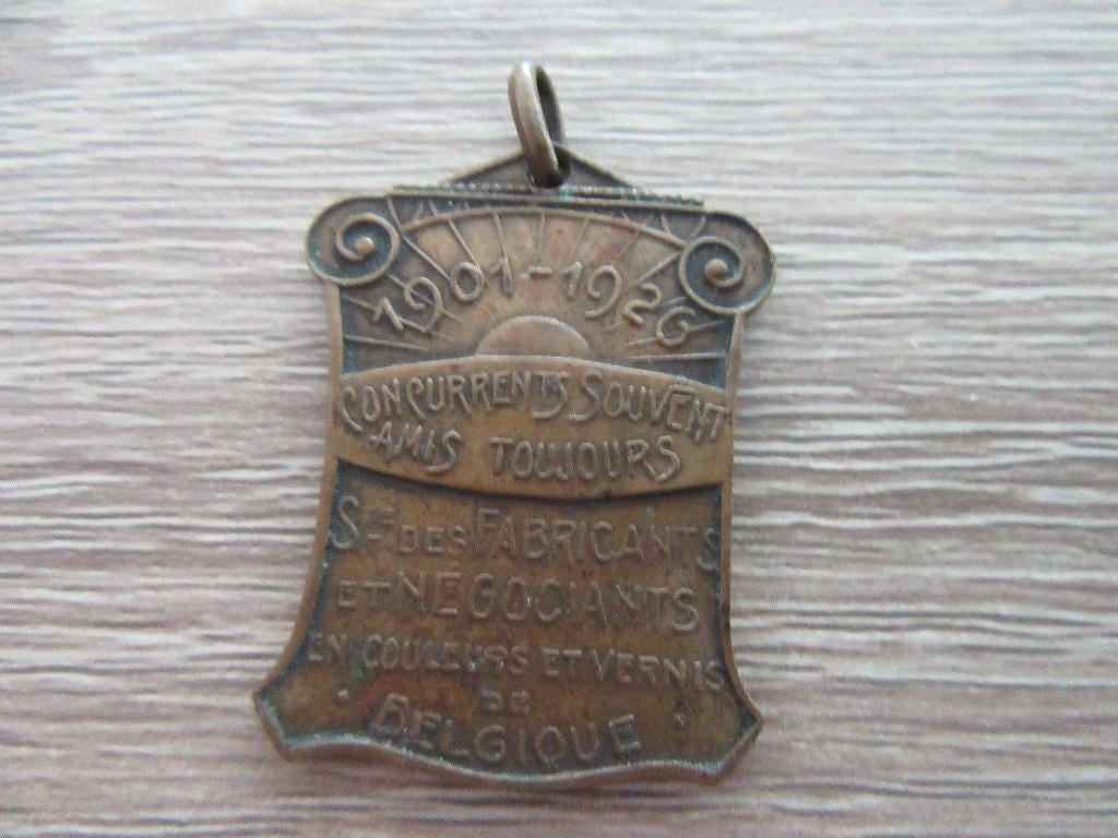 antieke hanger medaille 1901-192 concurant souvant, Bijoux, Sacs & Beauté, Bijoux anciens, Enlèvement, Pendentif