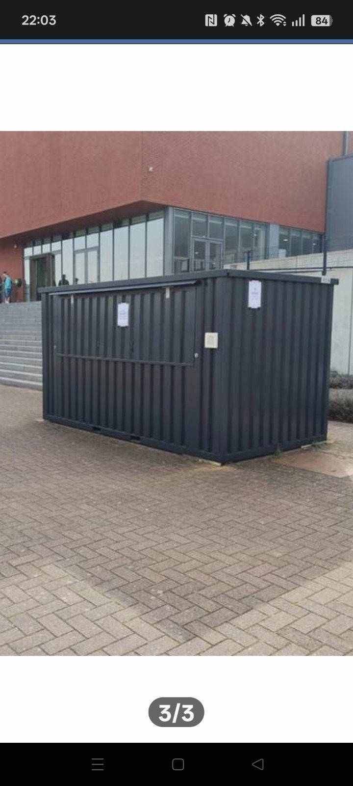 barcontainer of opslag, Tuin en Terras, Ophalen, Zo goed als nieuw, Metaal, Overige typen