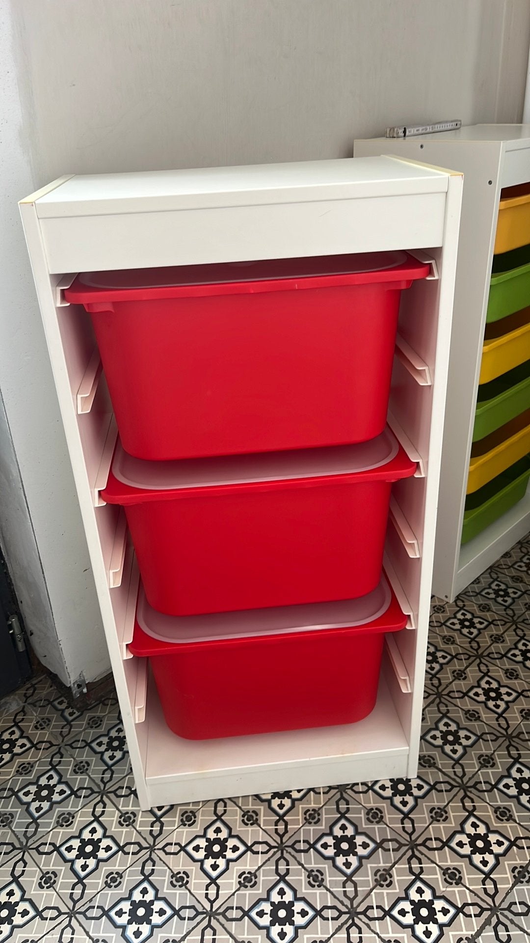 Ikea trofast opbergkast inclusief 3 bakken met deksel, Ophalen, Zo goed als nieuw