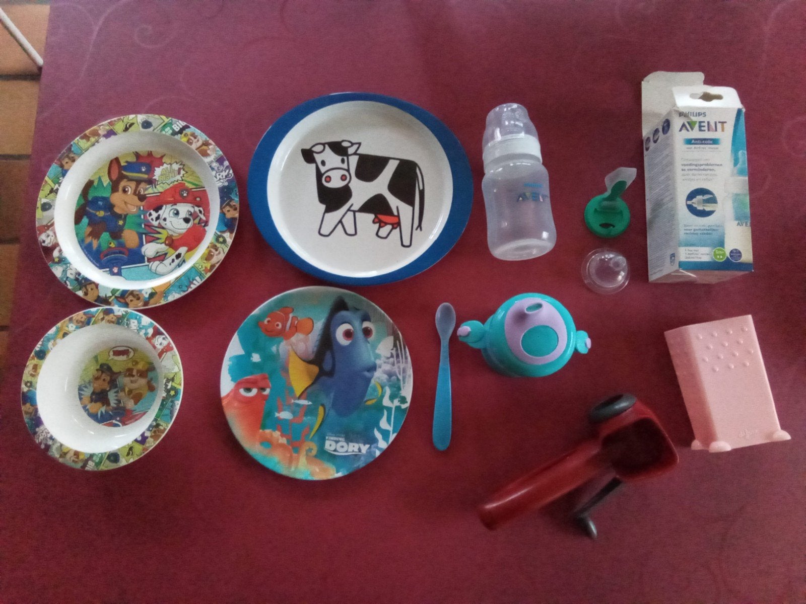 Bestek baby 14st voor 4 euro, Ophalen of Verzenden, Zo goed als nieuw, Drinkbeker
