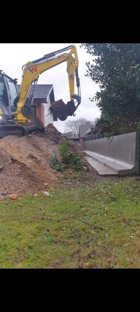 Graafwerk tuin omheining afbraakwerken, Ophalen