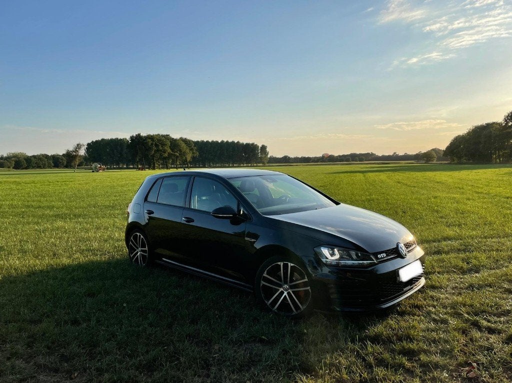 volkswagen golf 7, Auto's, Dealer onderhouden, Zwart, Leder, 5 deurs