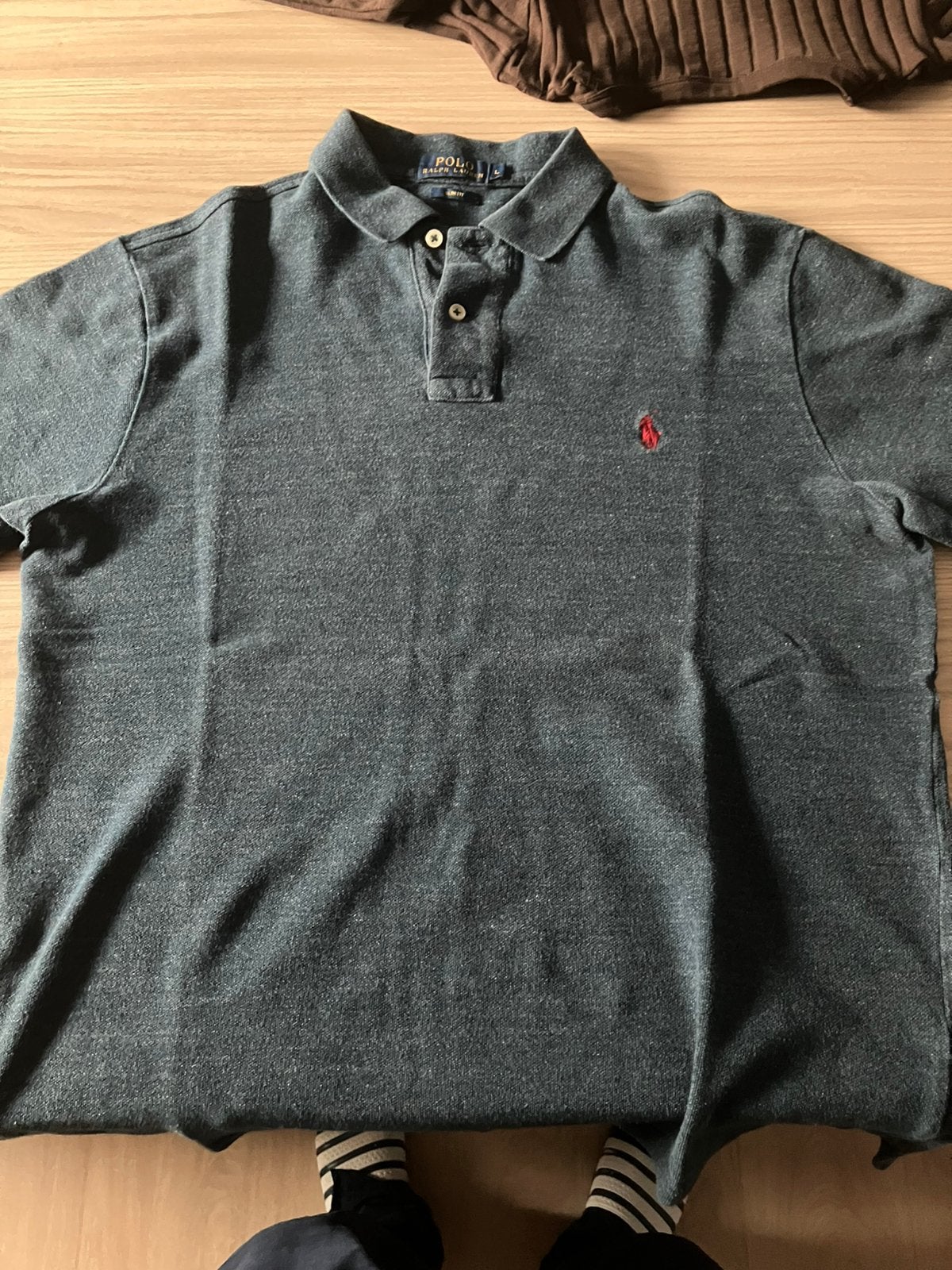 Polo Ralph Lauren - Coupe ajustée, taille L, Enlèvement, Comme neuf, Taille 52/54 (L), Bleu