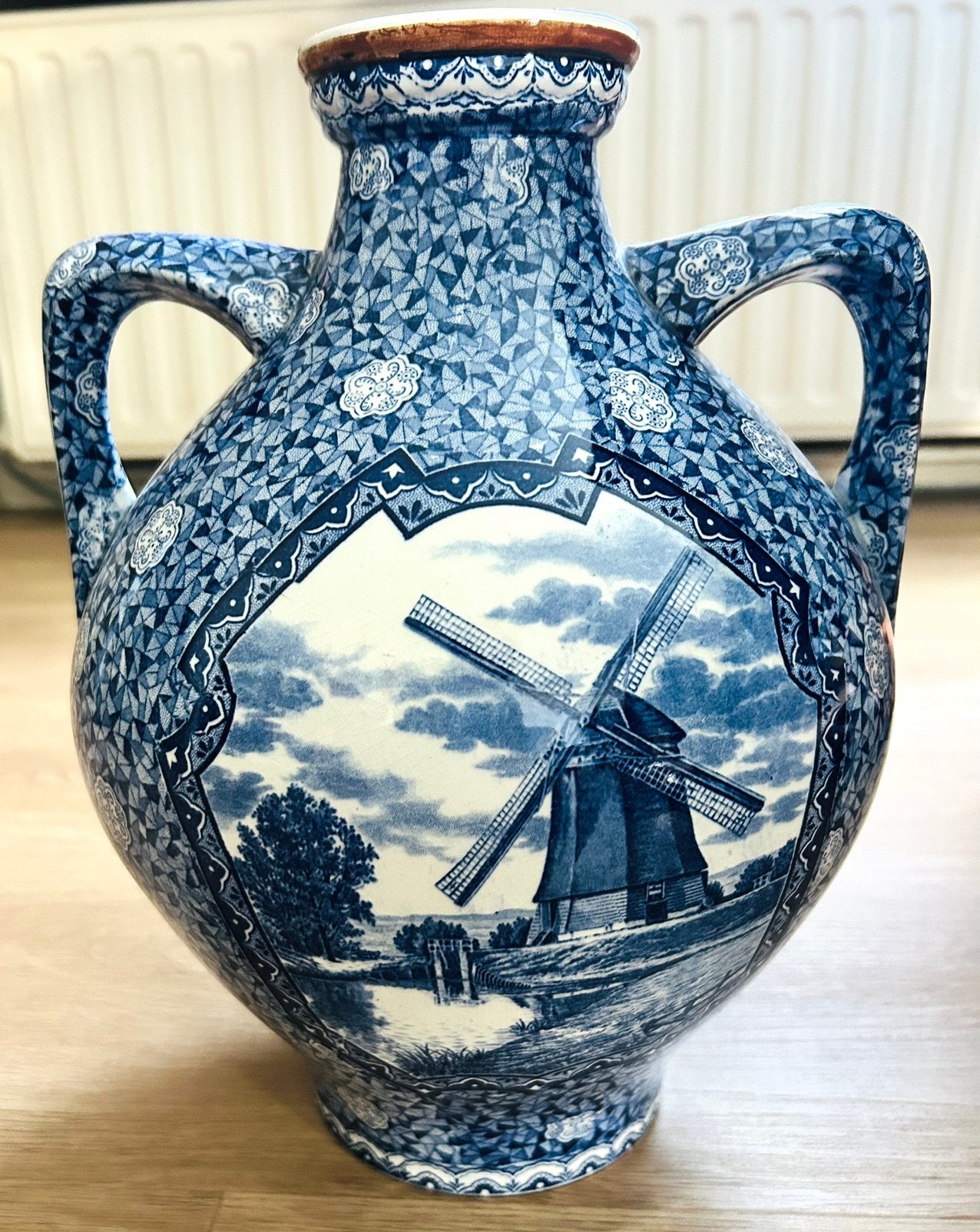 Antieke vaas villeroy en boch, Ophalen