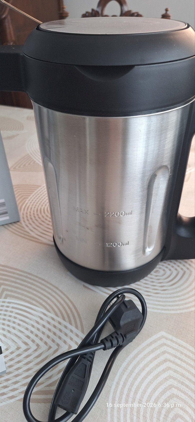 machine à soupe blender chauffant Ambiano MD 100033, Electroménager, Enlèvement, Comme neuf