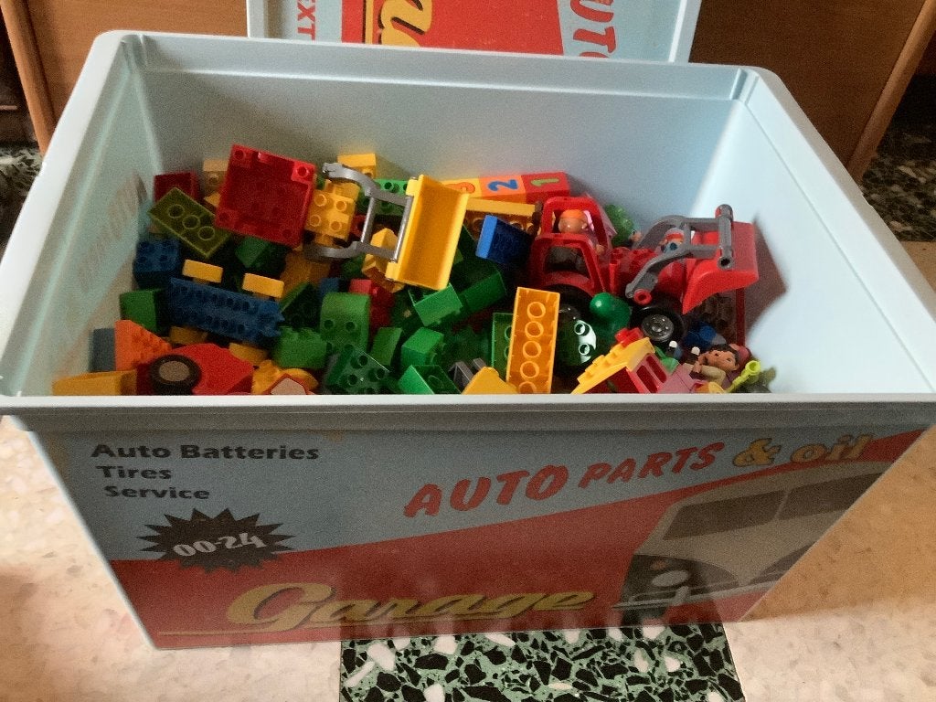 grote bak duplo, Kinderen en Baby's, Speelgoed | Duplo en Lego, Ophalen, Gebruikt, Overige typen, Duplo