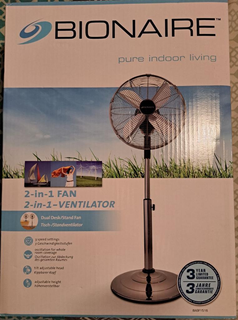 Ventilateur Bionaire, Enlèvement ou Envoi, Neuf, Ventilateur de sol