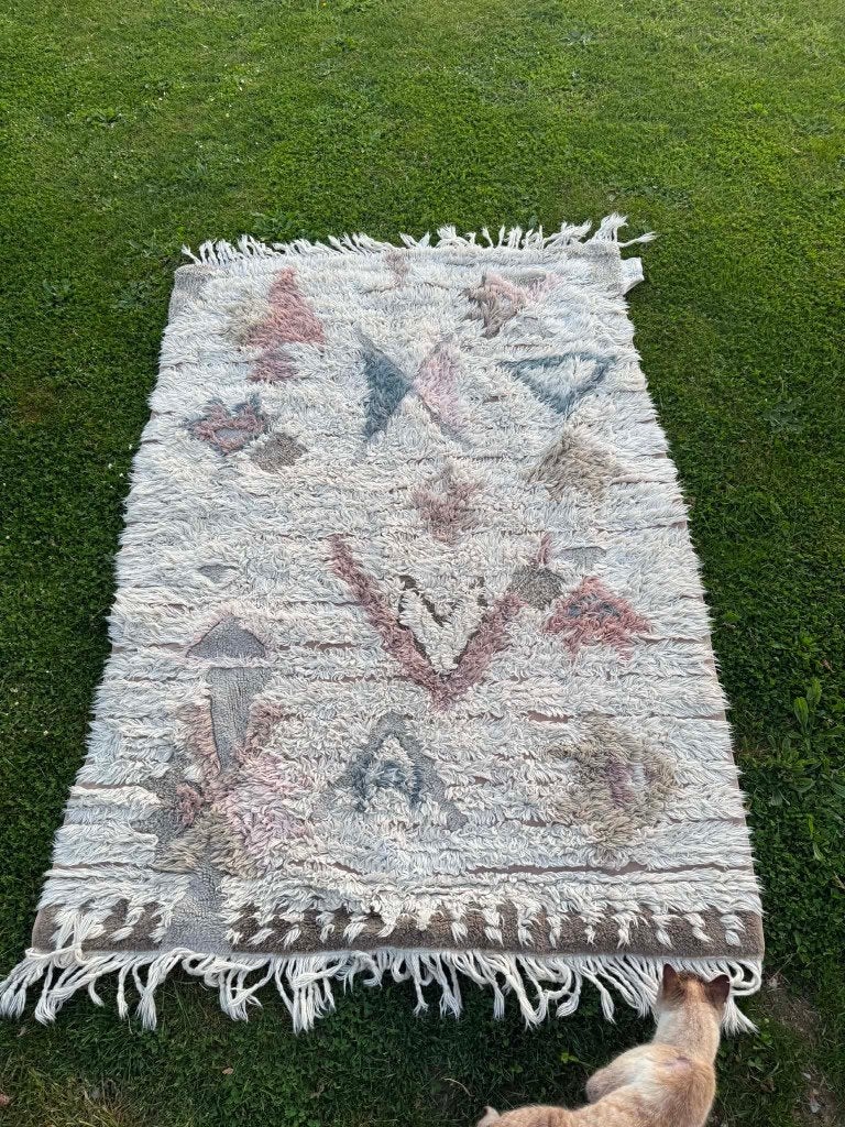 LORENA CANALS wollen vloerkleed (wasbaar), Huis en Inrichting, Stoffering | Tapijten en Vloerkleden, Ophalen, 100 tot 150 cm, Beige