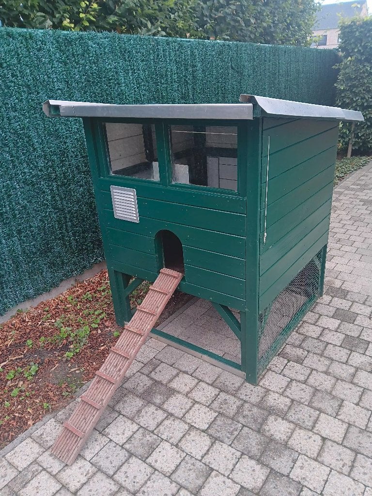 Kippenhok - deurtje - overdekt, Enlèvement, Utilisé