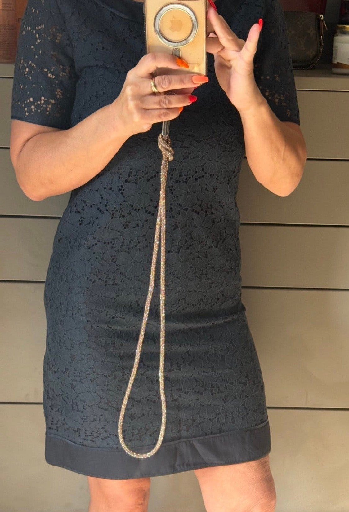 Massimo Dutti zwarte kanten tobe maat 36/38, Kleding | Dames, Ophalen of Verzenden, Zo goed als nieuw