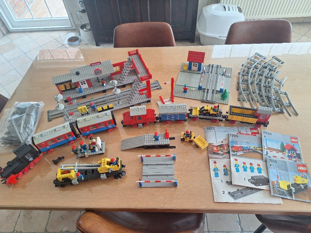 Lego trein lot jaren 80, Ophalen of Verzenden, Gebruikt, Meerdere sets, Lego
