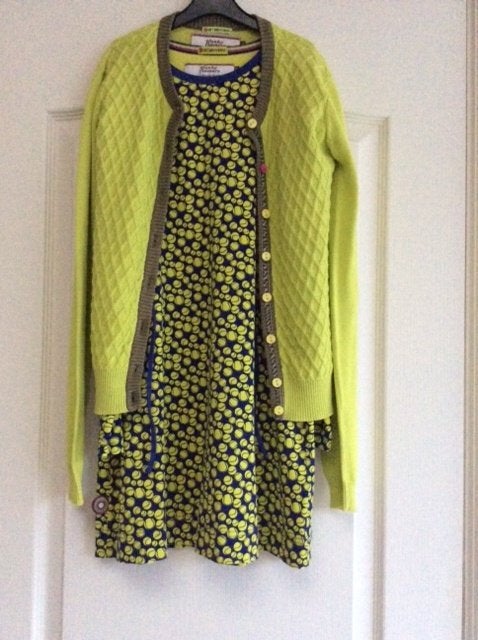 Te koop jurk met 2 vestjes maat 146/152, Kinderen en Baby's, Kinderkleding | Maat 146, Meisje, Ophalen of Verzenden, Zo goed als nieuw
