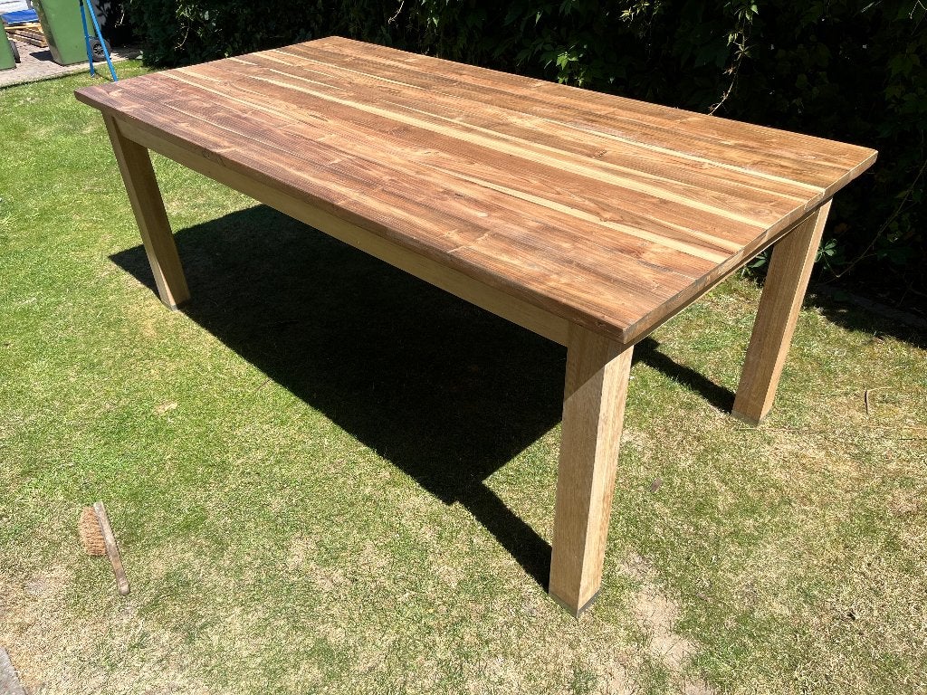 Table entièrement en bois, Comme neuf, 100 à 150 cm, Enlèvement, Rectangulaire