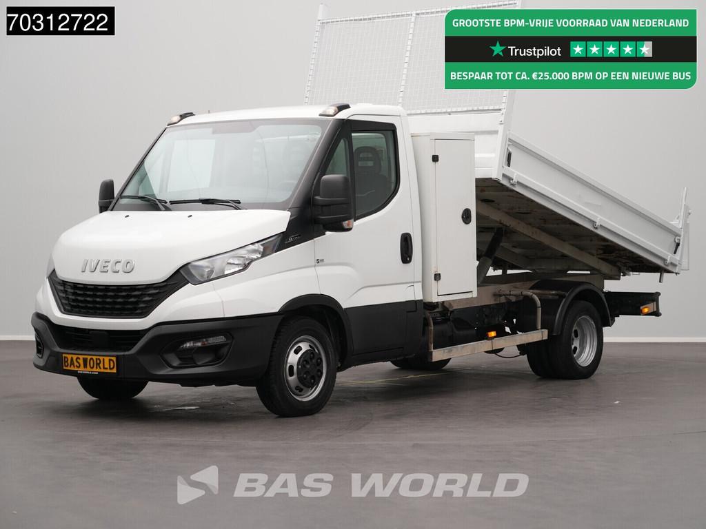 Iveco Daily 35C14 Kipper met Kist Dubbellucht 3,5t Trekhaak, Achat, Euro 6, Entreprise, Boîte manuelle
