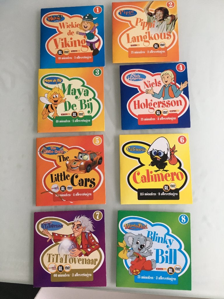 Laatste Nieuws DVD’s voor kinderen (8 stuks), Cd's en Dvd's, Dvd's | Tekenfilms en Animatie, Nieuw in verpakking, Overige soorten