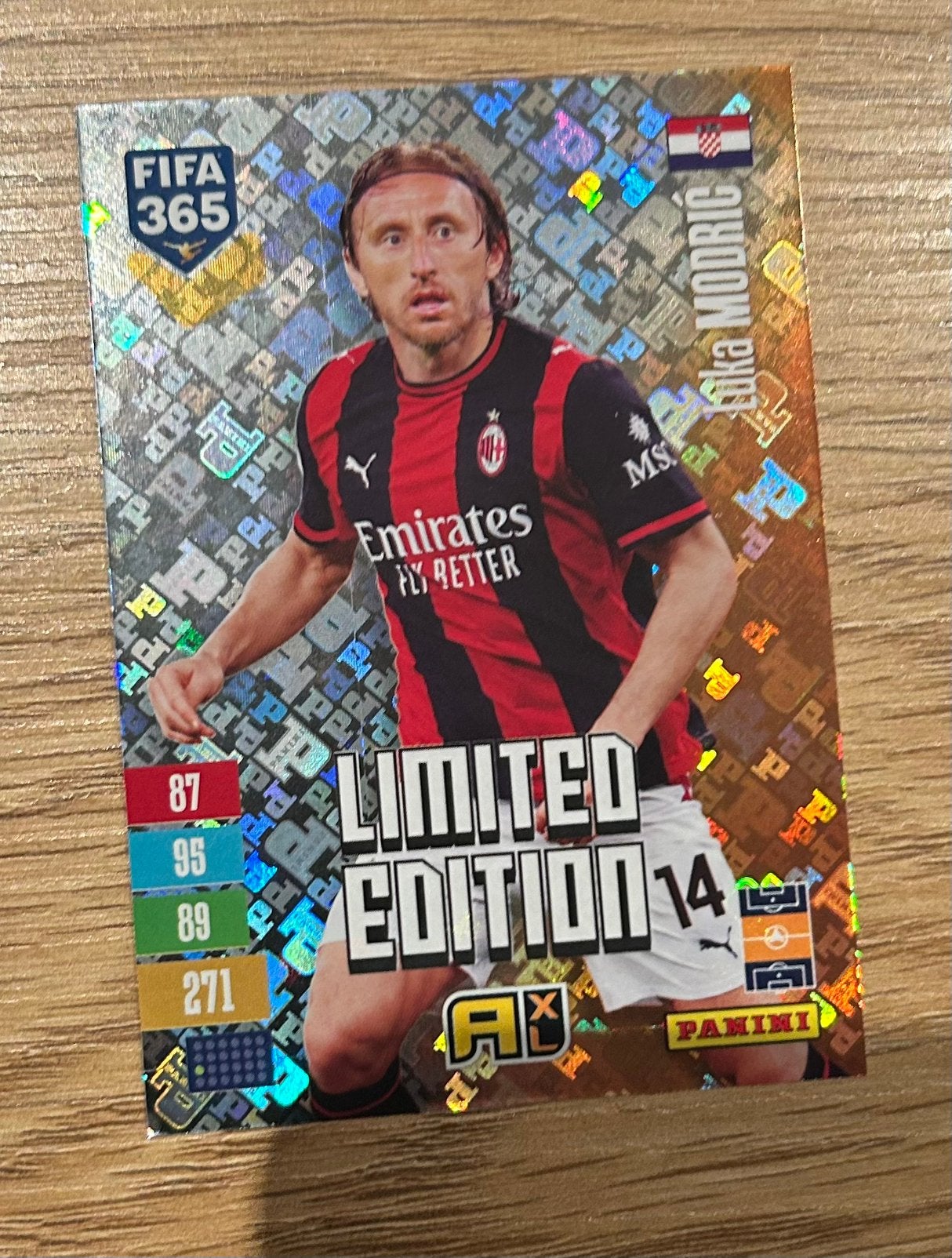 Panini fifa 365 adrenalyn 2027 lim edition Luka Modric, Ophalen of Verzenden, Nieuw, Plaatje