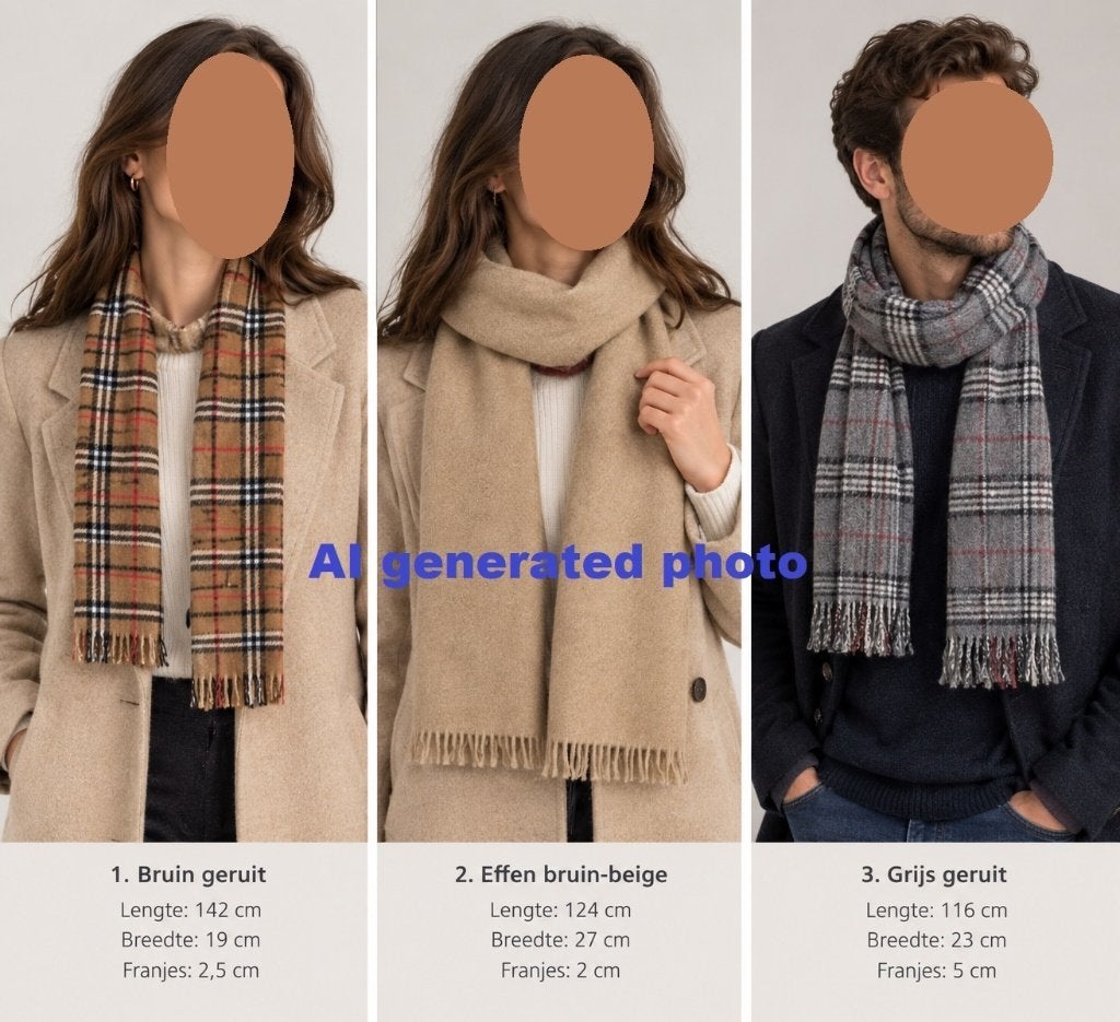 3 warme sjaals “Burberry look-a-like” stijl - OPRUIM, Kleding | Dames, ANDERE, Ophalen of Verzenden, Gedragen, Sjaal