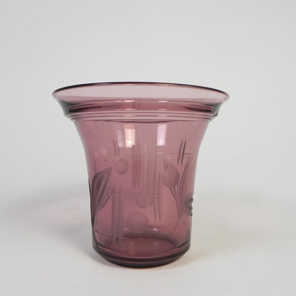 Art Deco vaas met geometrische motieven , jaren 30, Ophalen of Verzenden