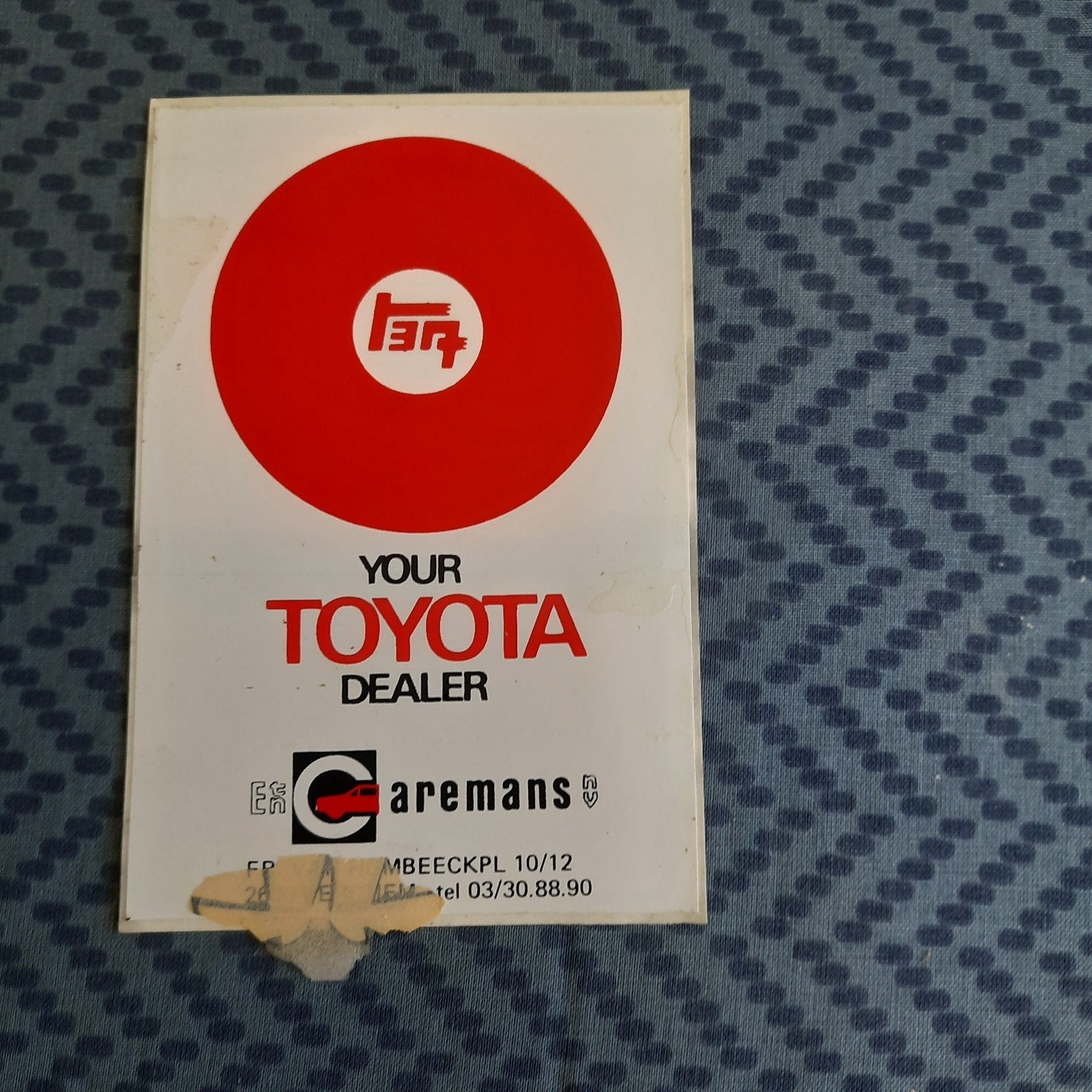 TOYOTA * ZELDZAME STICKER 1967 * VINTAGE *, Ophalen