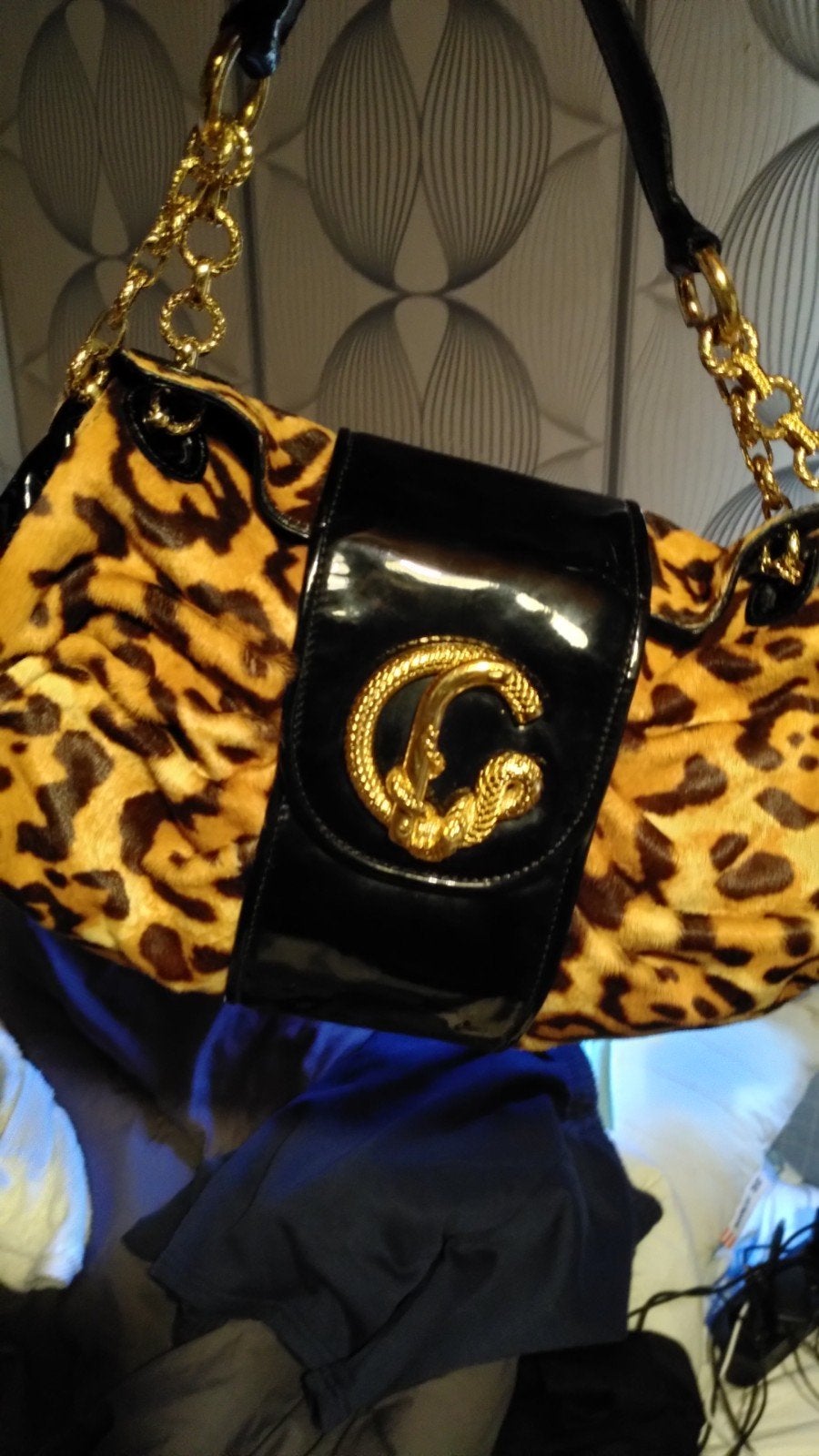 Sac à main Roberto Cavalli, Bijoux, Sacs & Beauté, Enlèvement, Noir, Sac à main