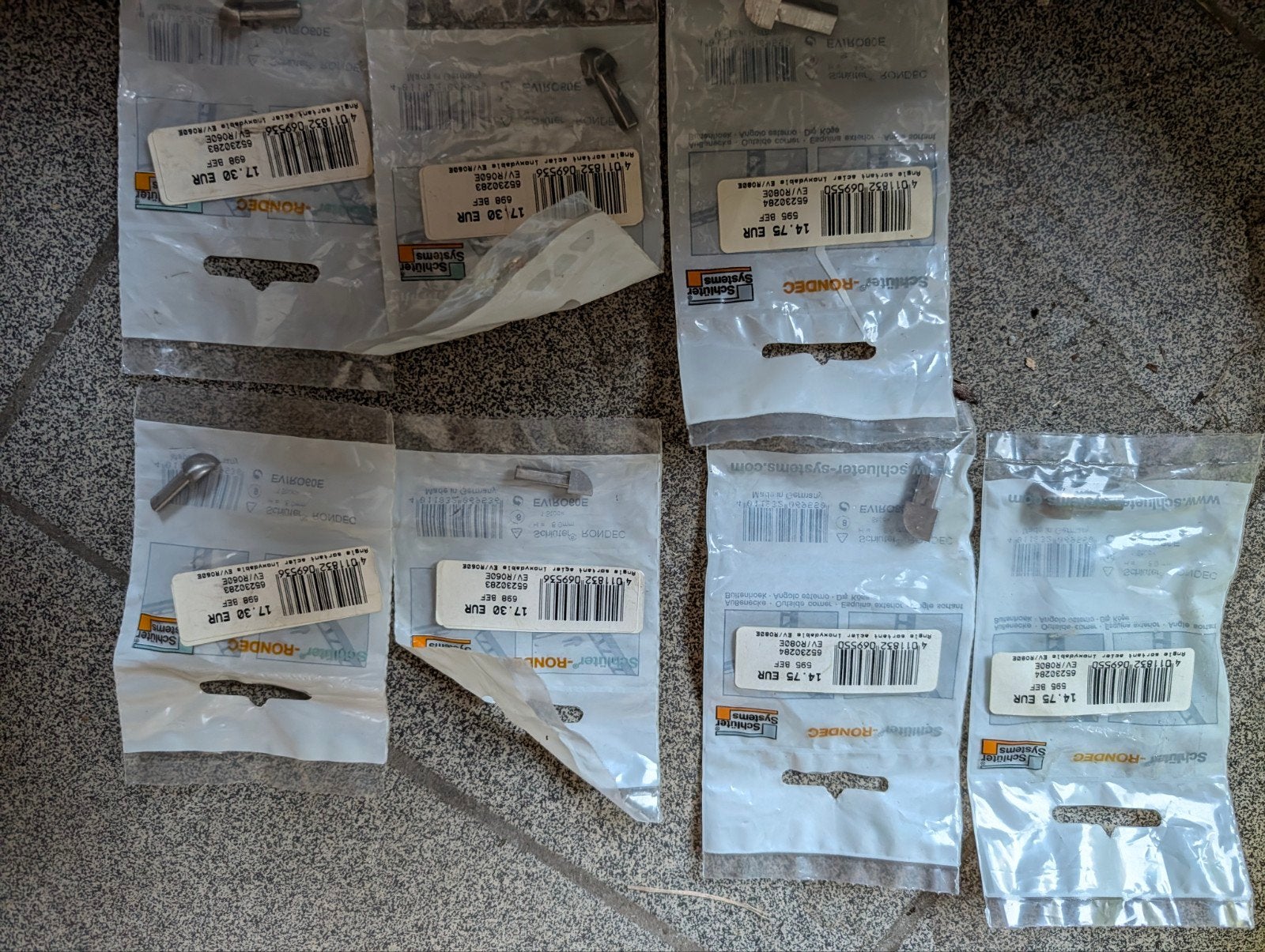 7x Schlüter RONDEC inox buitenhoekstukken 6mm & 8mm, Doe-het-zelf en Bouw, Ophalen of Verzenden