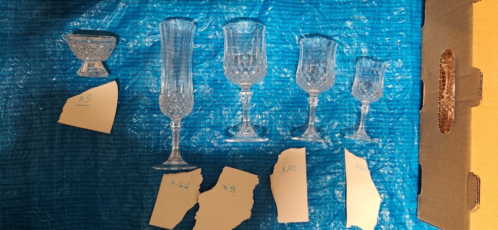 verre en cristal, Antiquités & Art, Enlèvement