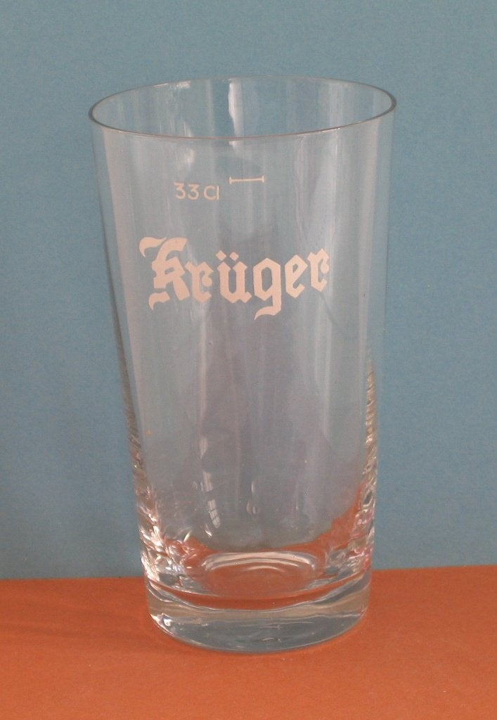 VERRE À BIÈRE KRUGER 819, Collections, Marques de bière, Enlèvement, Utilisé, Verre ou Verres, Autres marques