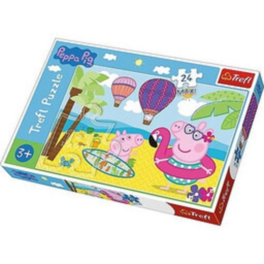 Peppa Pig Puzzel - 24 Maxi stukjes - Trefl Legpuzzel, Ophalen of Verzenden, 10 tot 50 stukjes, Nieuw, 2 tot 4 jaar